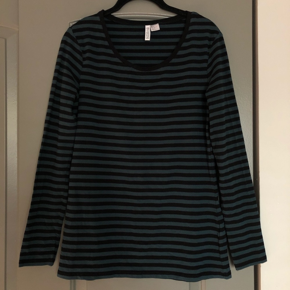 NWOT H&M Divided Striped Long Sleeve Top